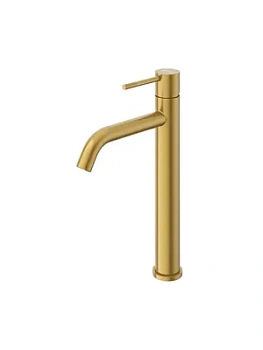 Смеситель CEZARES -LC1-BORO-W0 185 мм,для раковины,однозахват,фиксир.излив,браш.золото