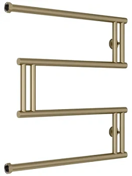 СУНЕРЖА model "M+" Полотенцесушитель 600x600 верт. подкл. золотой шелк, 32-4050-6060