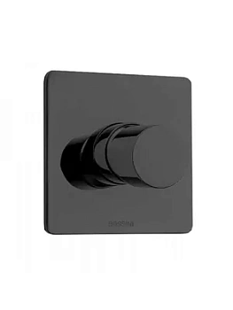 Смеситель для душа Bossini встраиваемый, 1 выход, внеш. часть, цвет: черный матовый Z00008.073