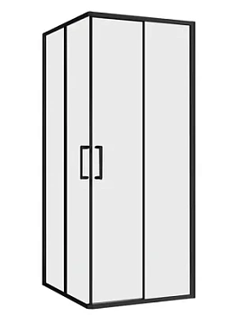 Душевой уголок ABBER AG02090B5 (900х900x1900) квадрат, ст. 5мм прозрачное/черный