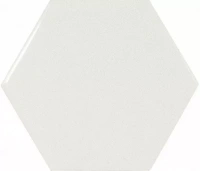 Scale Hexagon White Brillo 12.4X10.7