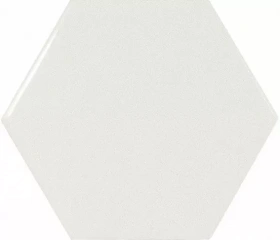 Scale Hexagon White Brillo 12.4X10.7