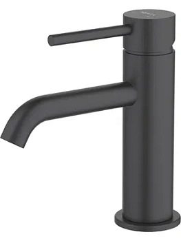 Смеситель для раковины Aquatek AQ1310MB однозахватный, излив 89мм, б/дон. клап., черный мат