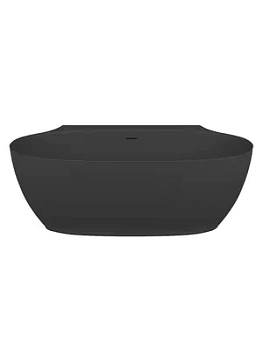 Ванна пристенная Salini (1705х892х610) искусств.камень, S-Stone, черный матовый 101925MF