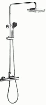 Душевая система Lemark LM7860C термостат для душа, верхний/ручной душ, хром