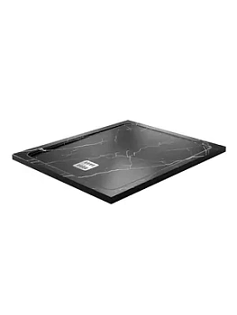 Душевой поддон WasserKRAFT 1200х1000х40 прямоугольник, искусственный камень, черный 19T10