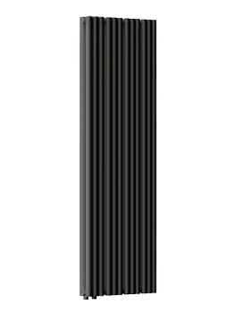 Радиатор стальной Empatiko V LR2 двухтруб 472х2036х122 12 сек НЗ.подкл, 4910Вт, Confident Black