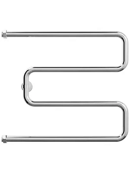 GROTA Полотенцесушитель водяной 500x600 полиров. нерж.сталь 1"