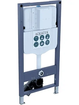 Инсталляция Aquatek N49 для подвесного унитаза, пневматич. смыв 1130х500х100мм INSP-0000002