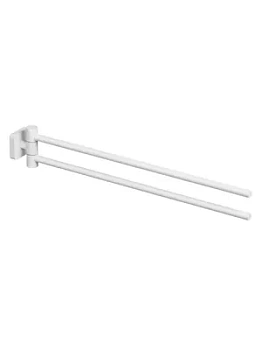 Полотенцедержатель KLUDI- двойной, неповоротный, 440 мм., белый матовый 2597753