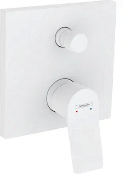 Смеситель Hansgrohe 75415700 для ванны, однорычажный, скрытого монтажа, матовый белый