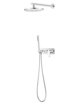 Душевая система Boheme 454-MW встраиваемая, однозахватная, верхний/ручной душ, белая мат