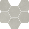 Continuum Silver Mosaico Hexagon 29X25