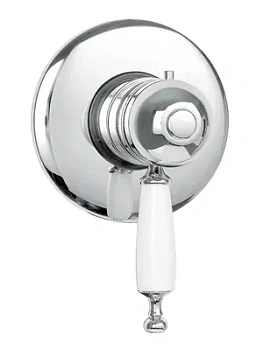 Смеситель для душа Migliore скрыт.монтажа, термостат, ручка белая, хром ML.OXF-6377.BI.CR