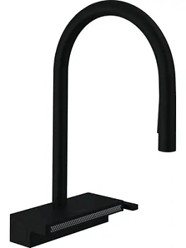 Смеситель Hansgrohe для кухни 170 вытяжной душ 3jet черный матовый 73837670