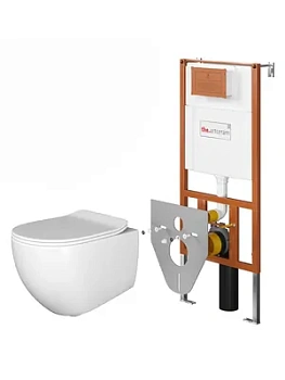 Комплект: Инсталляция Artceram+Унитаз File 2.0 подвесной,турбо смыв, безоб+сиденье микр. 700.101.04