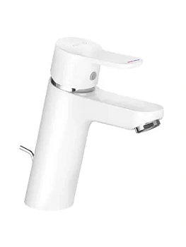 Смеситель KLUDI XL для умывальника 100, однозахватный, донный клапан, белый 372909165