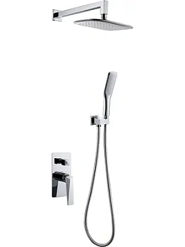 Душевая система Boheme 374 встраиваемая, однозахватная, верхний/ручной душ, хром