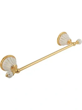 Migliore Полотенцедержатель 40 см керамика белая, золото ML.OLV-60.621.BO.DO