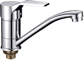 Смеситель Ledeme Н63 для кухни, однозахватный, поворотный излив, хром L4563-2