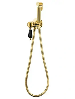 Смеситель Boheme 435-BSW встраиваемый, с гигиеническим душем, однозахватный, золото