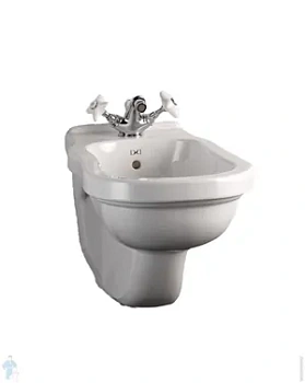 Биде подвесное Devon&Devon IBBID1FS с 1 отверстием под смеситель, цвет: белый