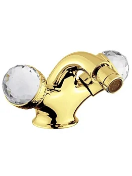 Смеситель для биде Migliore SWAROVSKI двухзахватный, золото ML.-644F.DO