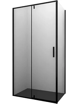 Душевой уголок WasserKRAFT 1000х1000х2000 стекло прозрачное/профиль черный 74P19