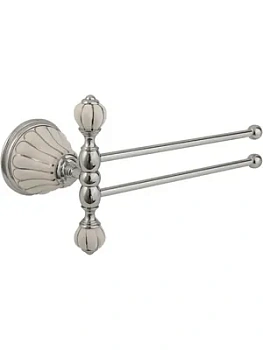 Migliore Полотенцедержатель двойной поворотный 20 см керамика, хром ML.OLV-60.624.BP.CR