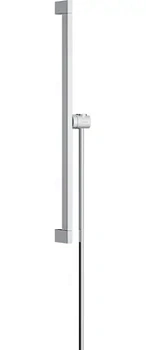Душевая штанга Hansgrohe E Puro 65 см с держателем для душа и шлангом, хром 24404000