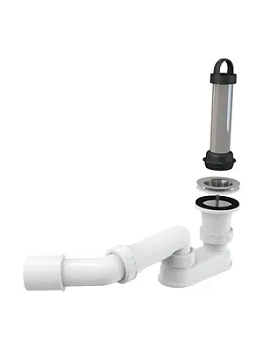 Сифон для душевого поддона Alcaplast A462 D50 с коленом, пластик, вых. 40/50