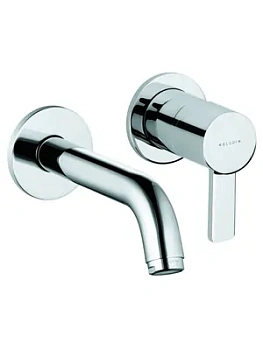 Смеситель KLUDI для умывальника, встраиваемый, внешняя монтажная часть, 180мм (хром) 382440575