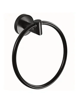 Полотенцедержатель-кольцо Bemeta 104204060, цвет: черный матовый