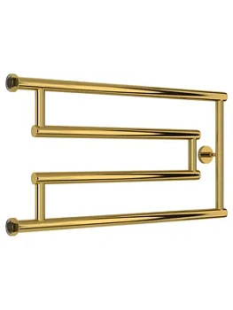 СУНЕРЖА model "G+" Полотенцесушитель 320x650 нержавеющая сталь, верт. подключение, золото