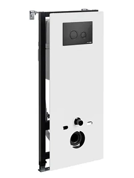 Инсталляция для унитаза WasserKRAFT с клавишей смыва, цвет: черный/белый 20TLT.010.ME.WH.MB01