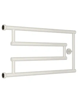 СУНЕРЖА model "G+" Полотенцесушитель 320x650 нержавеющая сталь, верт. подключение, белый