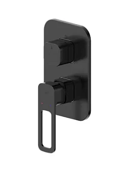 Смеситель Iddis SLIBL00i68 встраиваемый, однозахватный, на 3 выхода, черный матовый