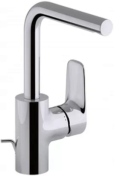 Смеситель Jacob Delafon для умывальника, вращающийся излив 248 мм, донный клапан E72278-СР