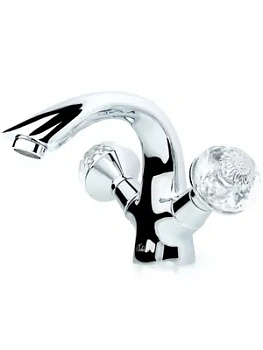 Смеситель Boheme 271-FL для раковины, на 1 отверстие, двухзахватный, хром