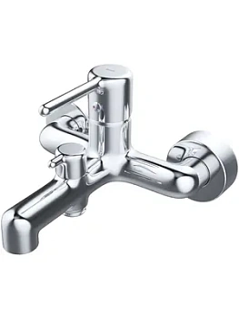 Смеситель для ванны/душа Iddis однозахватный, короткий излив, цвет: хром AIGSB00i02WA