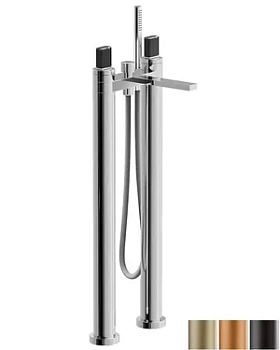 Смеситель Fantini для ванны напольный с ручным душем FIT, покрытие PVD N580SB