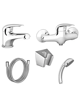 Набор смесителей RAVAK SET D (для умывальника, для душа, душевой гарнитур) 70508019