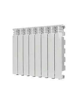 Радиатор STOUT 500 8 секций, алюминиевый, боковое подключение, белый SRA-3310-050008