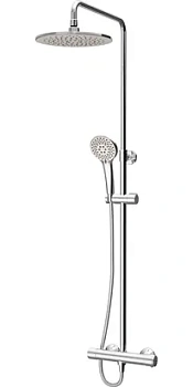 Душевая система AM.PM F0780464 смеситель термост. для душа,верхний душ 250мм,ручной душ 120мм