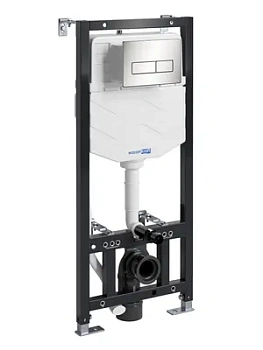 Инсталляция для унитаза WasserKRAFT с клавишей смыва, никель 10TLT.010.ME.BN03