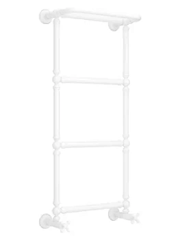 СУНЕРЖА 1386 Полотенцесушитель 960х400 белый,с полкой,нижнее подкл.3/4" 12-0281-9640