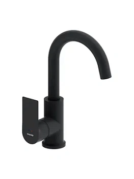 Смеситель Damixa для умывальника, однозахватный, с поворотным изливом, черный 470220300