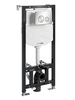 Инсталляция для унитаза WasserKRAFT с клавишей смыва, цвет: никель 10TLT.010.ME.BN02