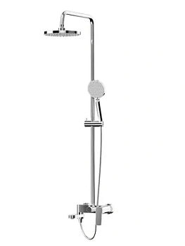 Душевая система Paini Style P4CR687D250F3D110 поворотный излив, верхний/ручной душ, цвет: хром