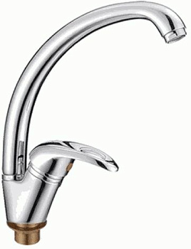 Смеситель Ledeme Н15 для кухни, однозахватный, поворотный излив, хром L5915